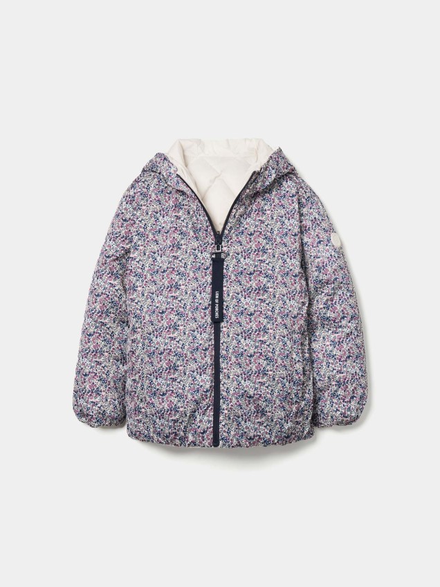 Blusão Acolchoado Reversível com Capuz