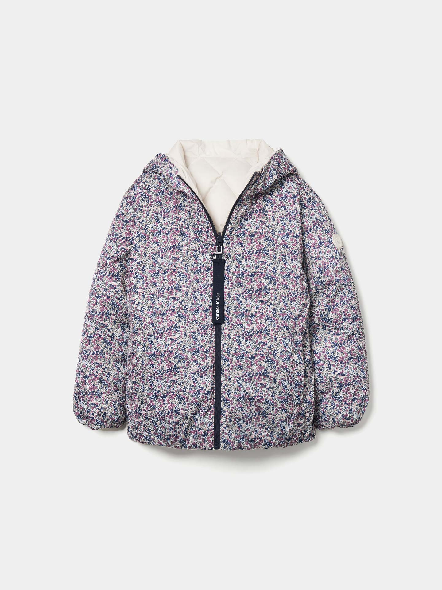 Blusão Acolchoado Reversível com Capuz