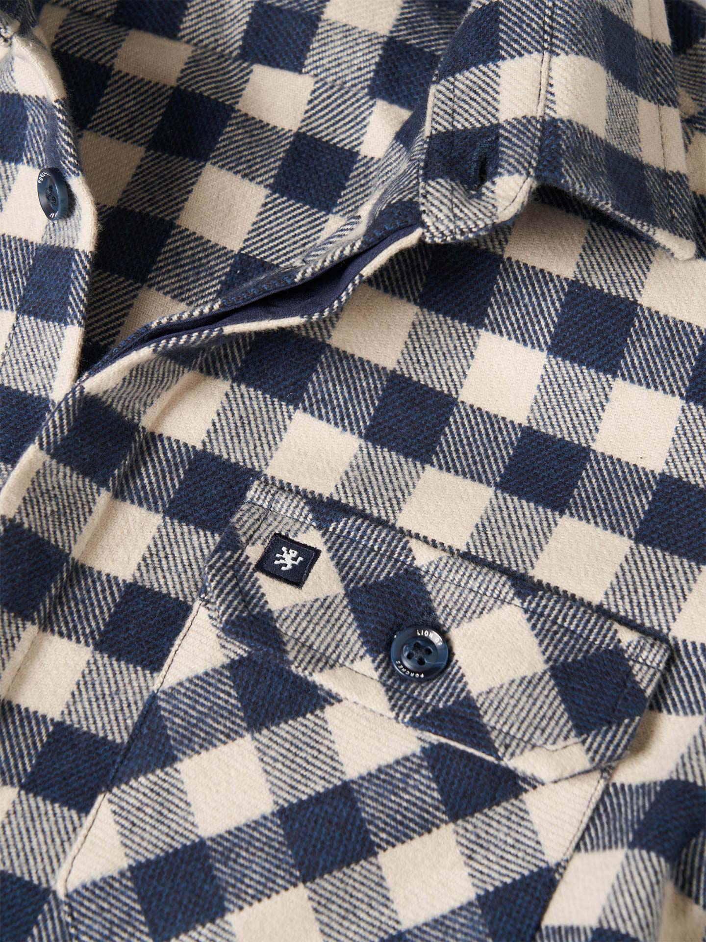 Sobrecamisa de Flanela com Padrão Xadrez