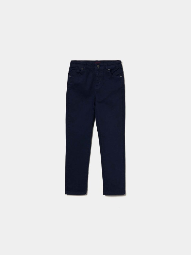 Calças de Sarja Regular Fit