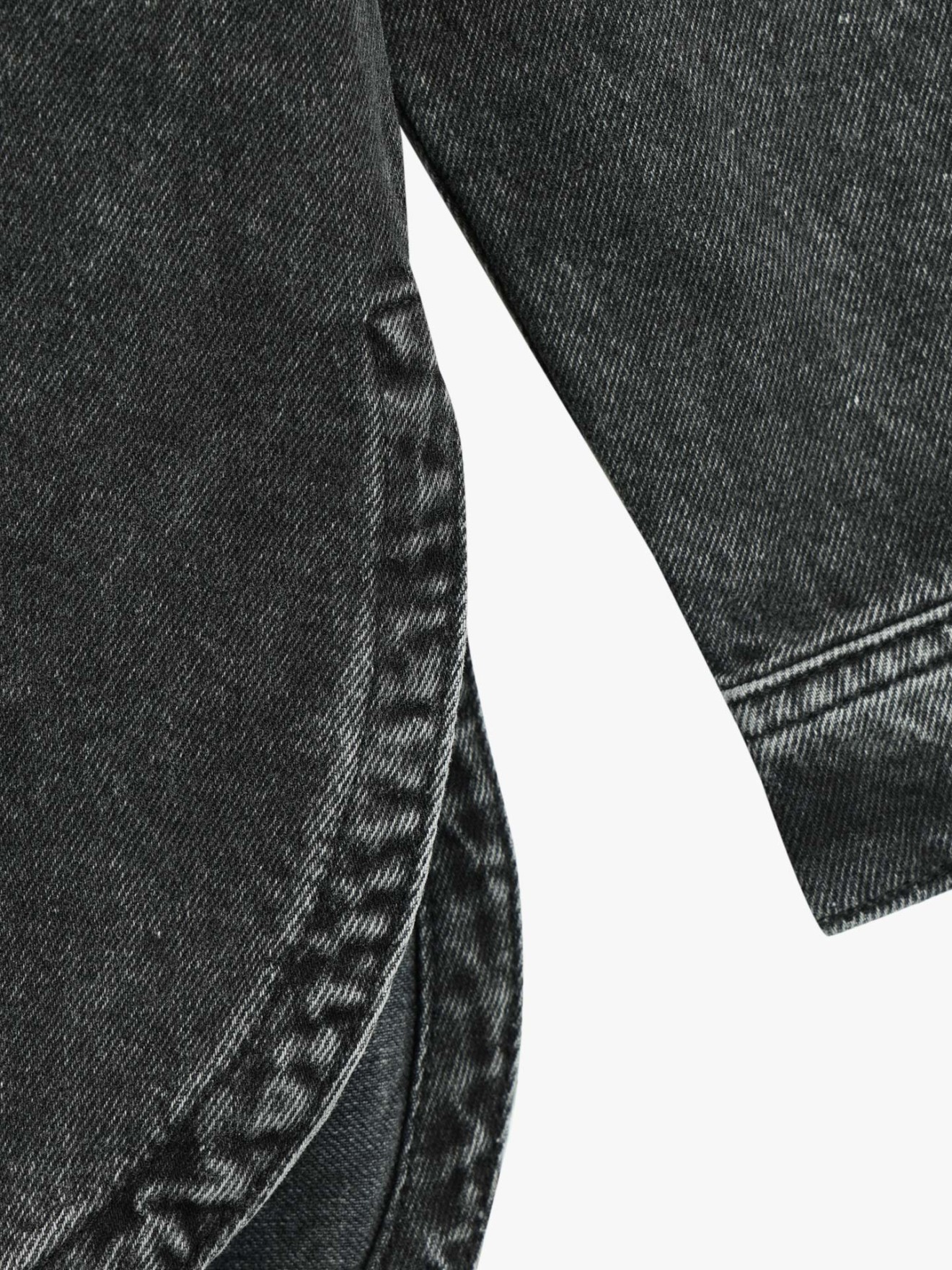 Sobrecamisa de Ganga com Tachas nos Ombros