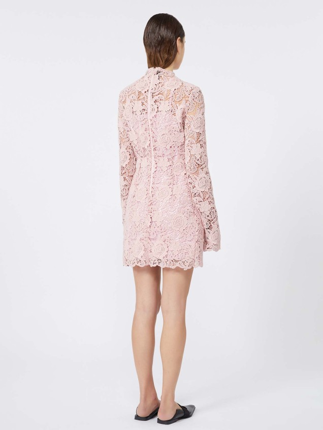 Vestido Curto de Macramé Floral TEFRITE05