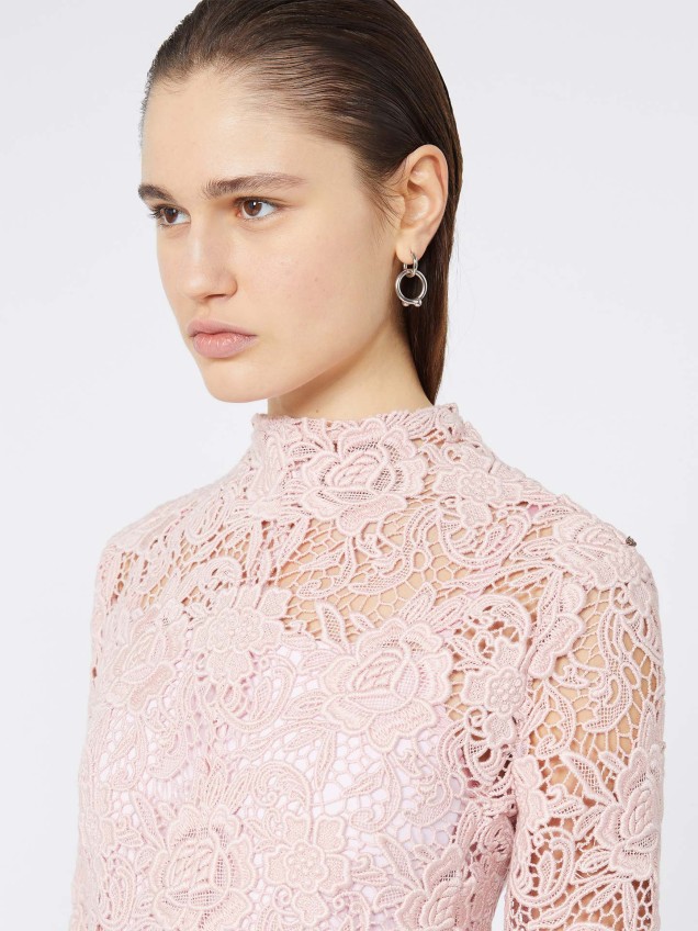 Vestido Curto de Macramé Floral TEFRITE05