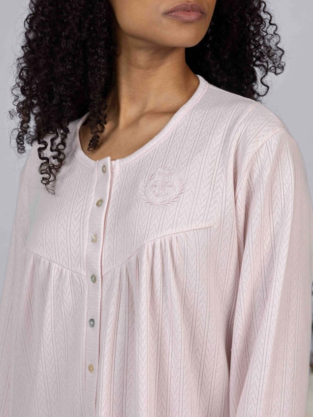 Camisa de Noite de Manga Comprida