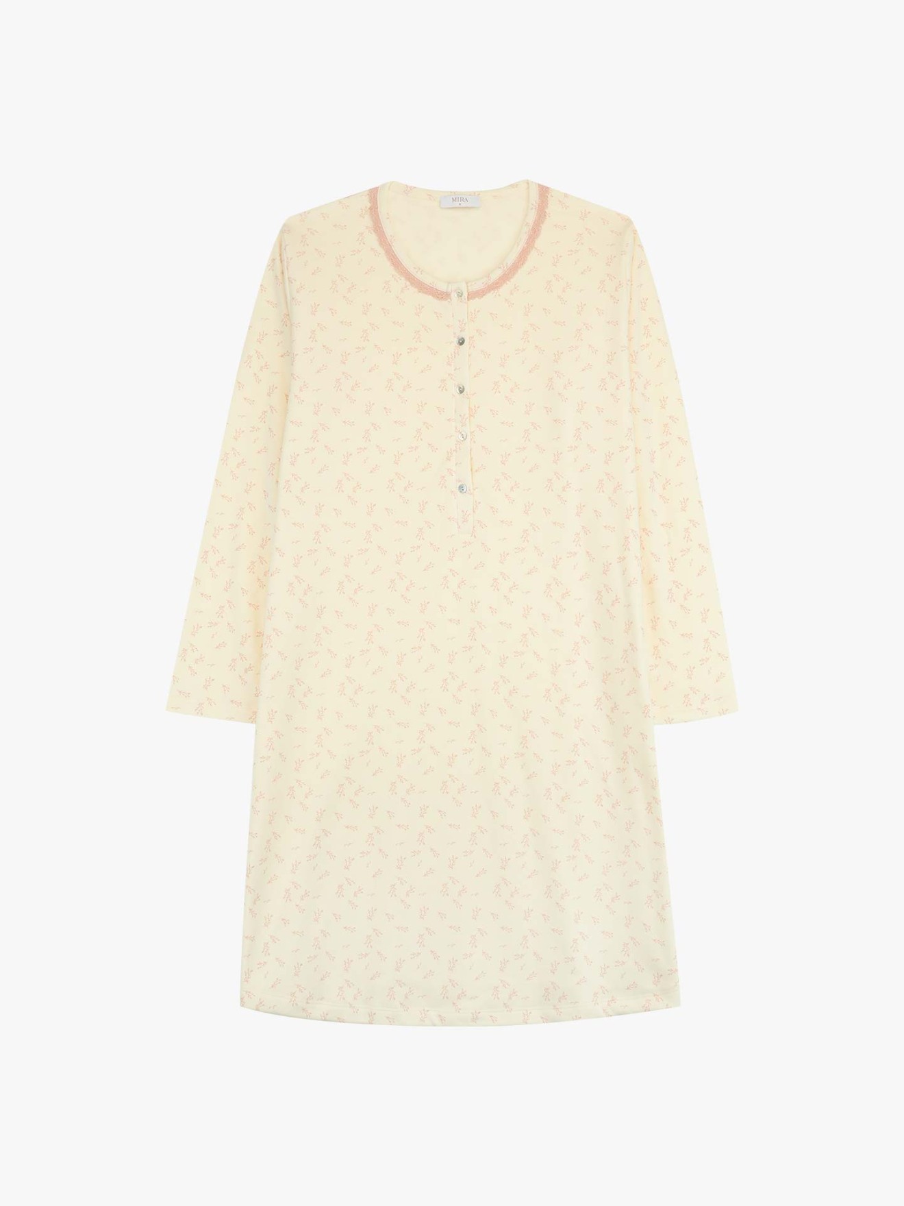 Camisa de Noite de Manga Comprida