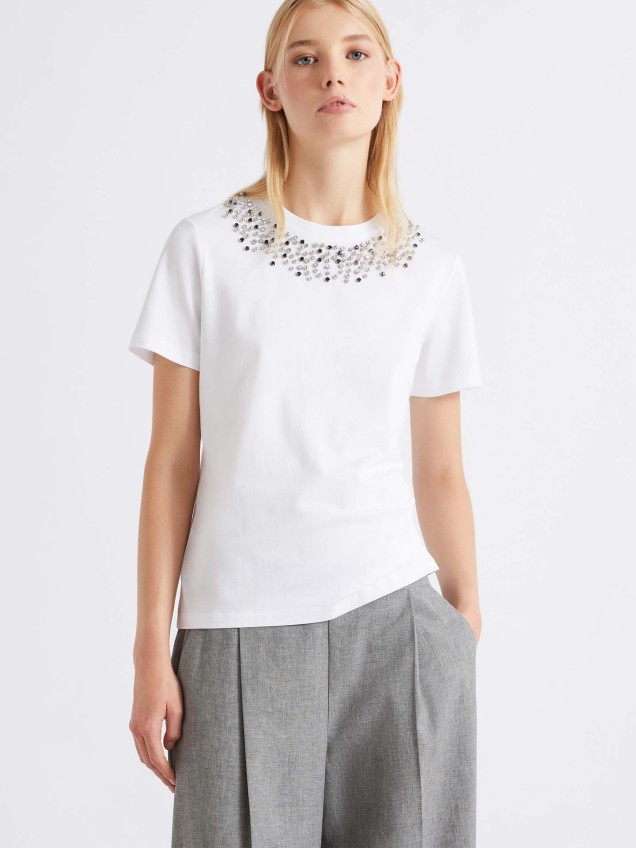 T-shirt com Cristais MLSSAIO