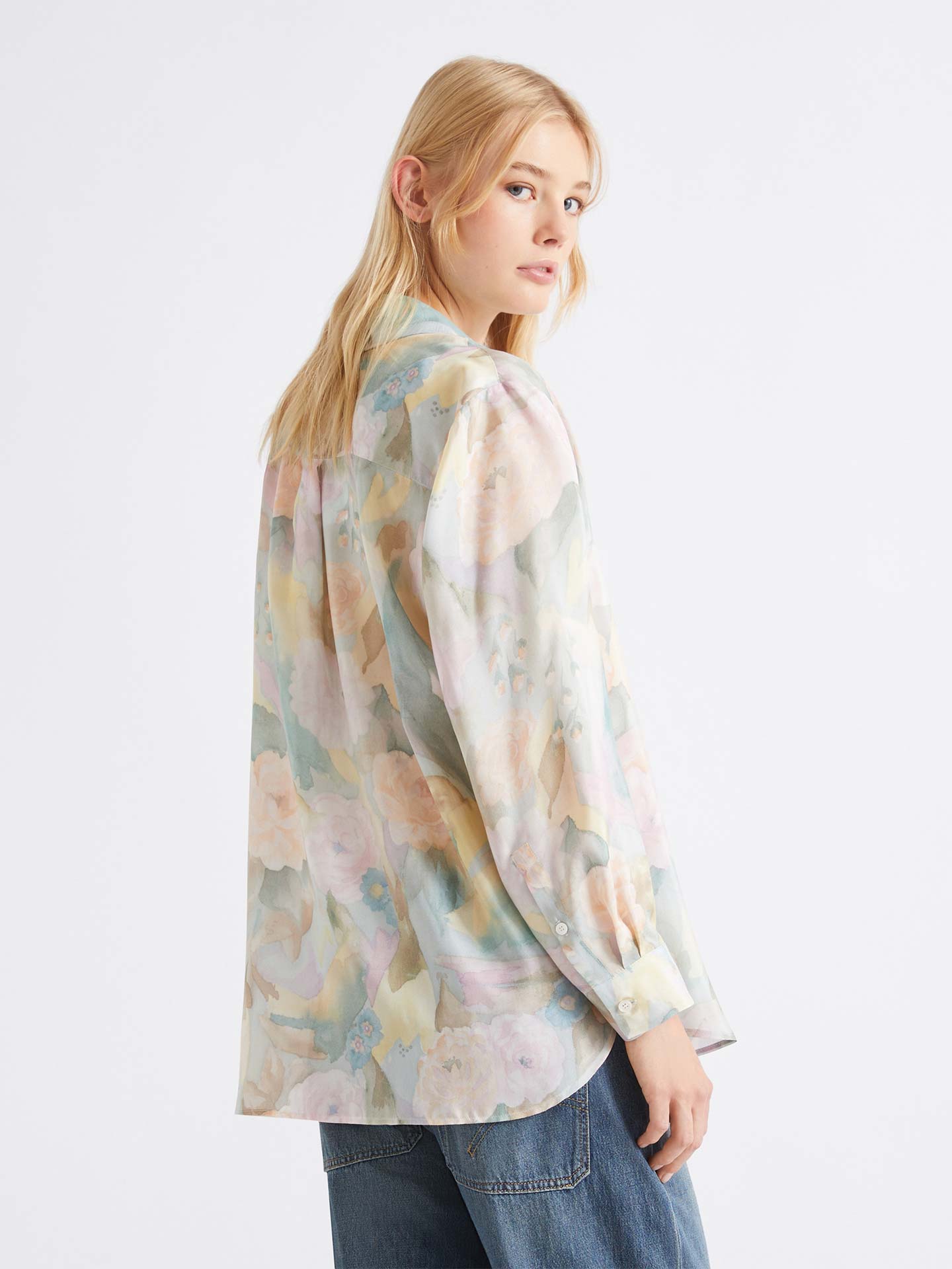 Camisa de Seda Habotai MLSANGIO