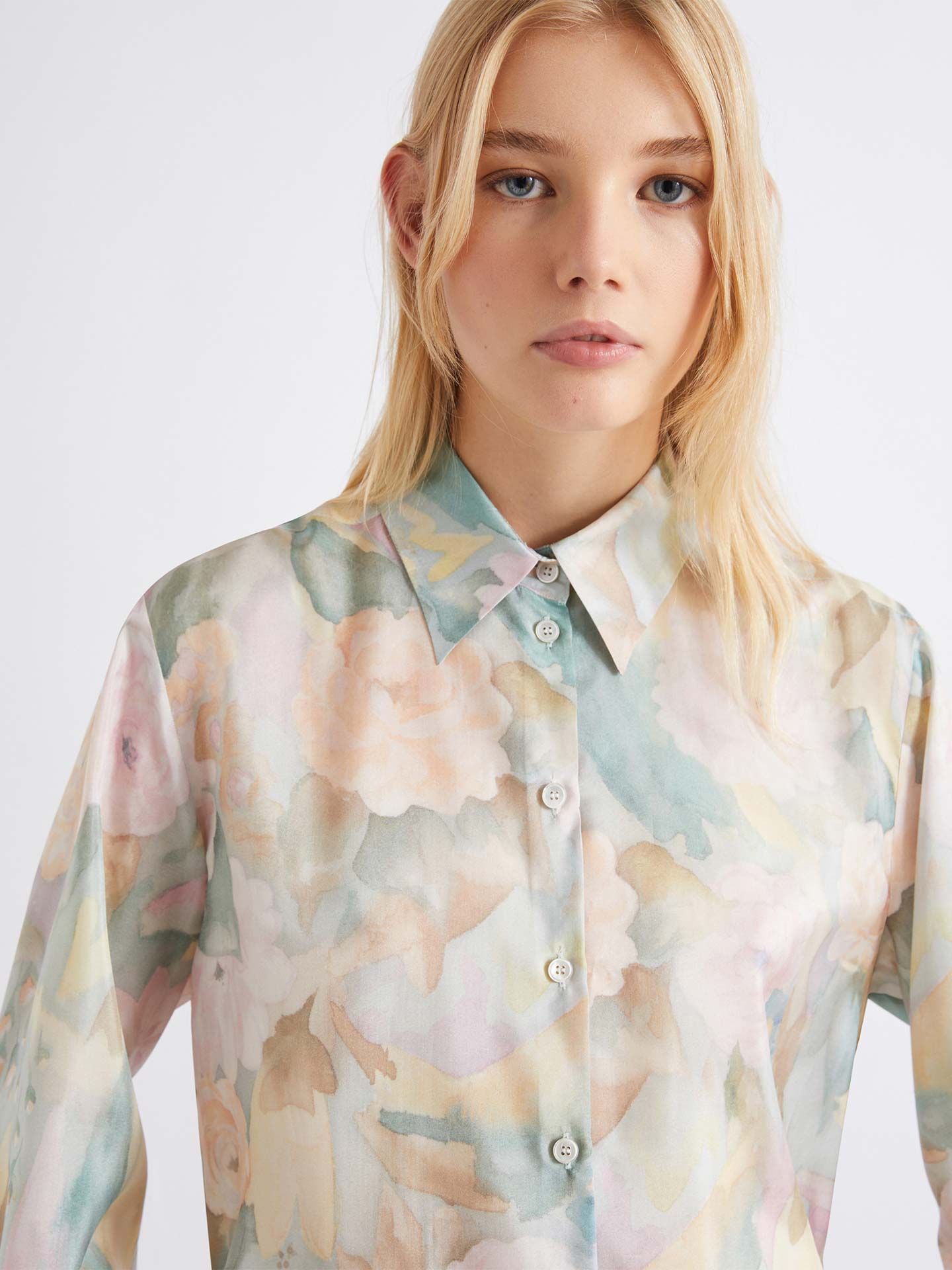 Camisa de Seda Habotai MLSANGIO