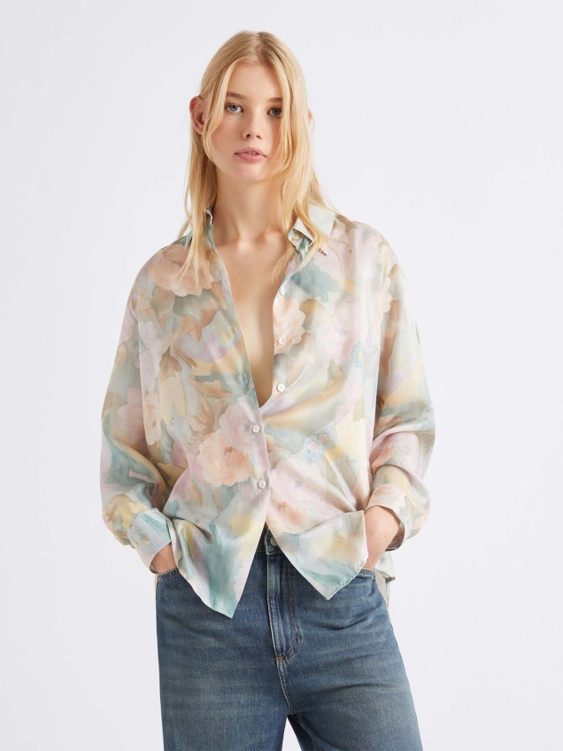 Camisa de Seda Habotai MLSANGIO