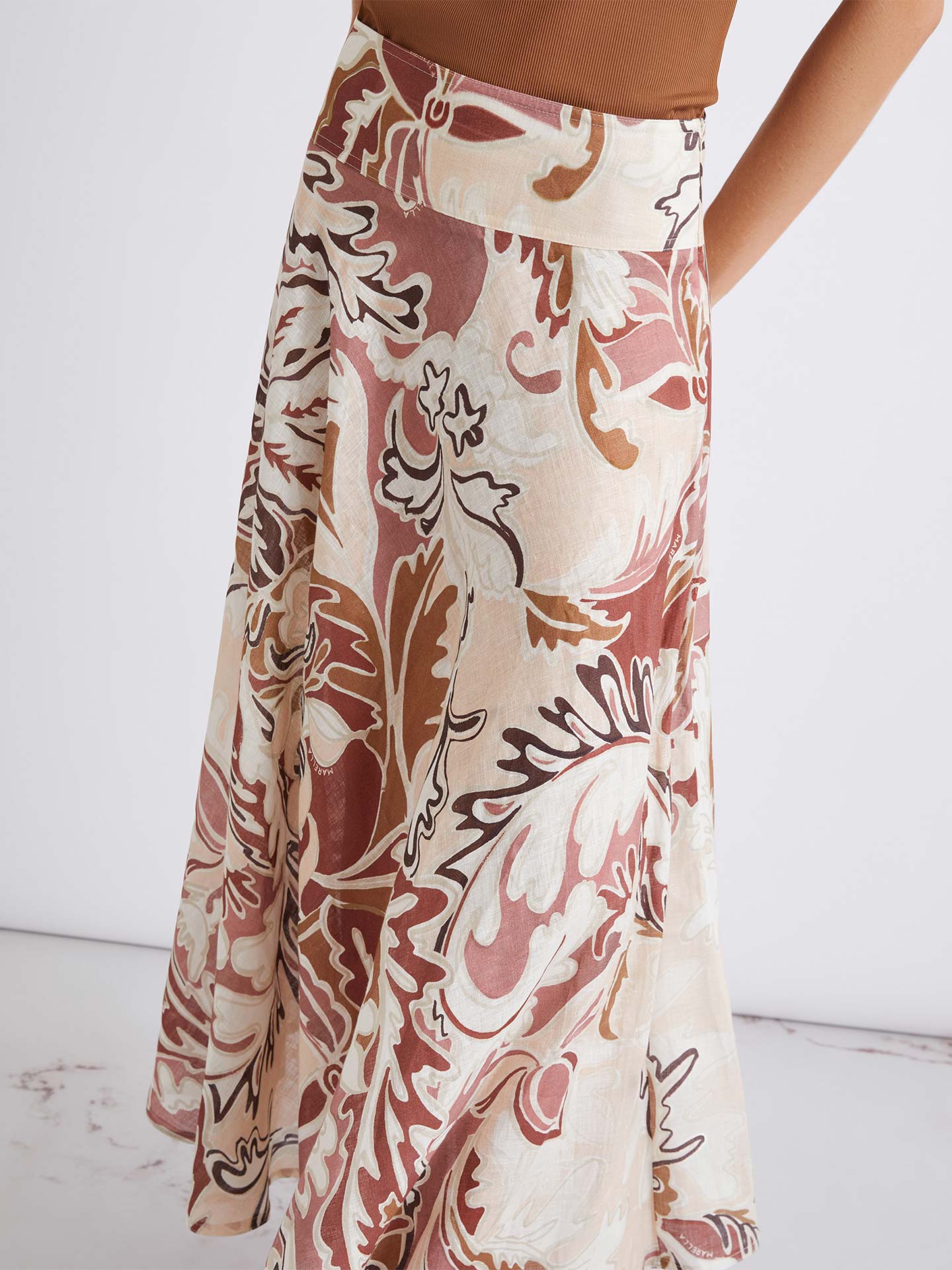 Saia Midi em Linho MLSOSPITE