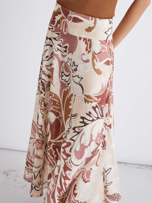 Saia Midi em Linho MLSOSPITE