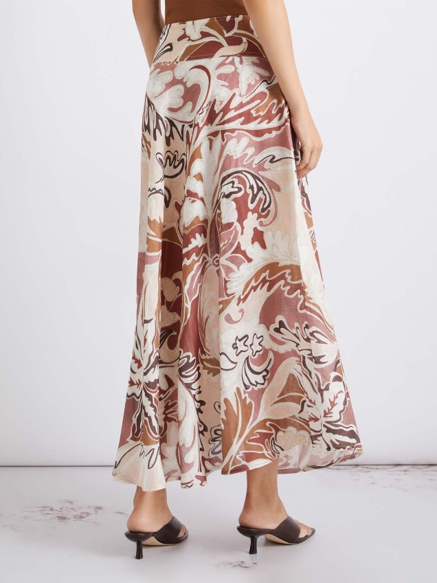 Saia Midi em Linho MLSOSPITE