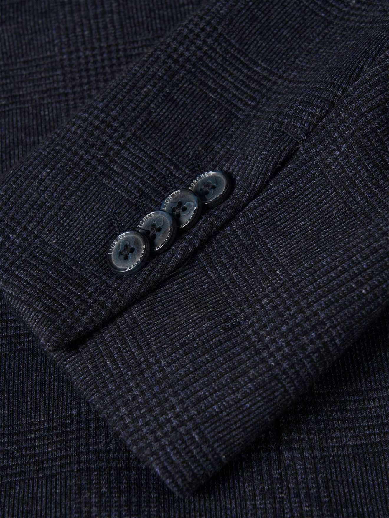 Blazer Slim Fit com Padro de Xadrez