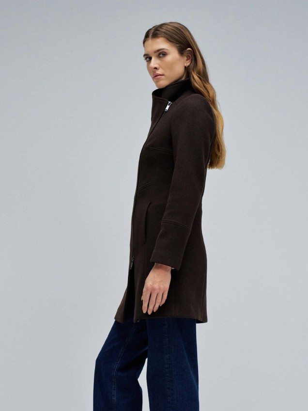 Casaco com Gola de Pelo