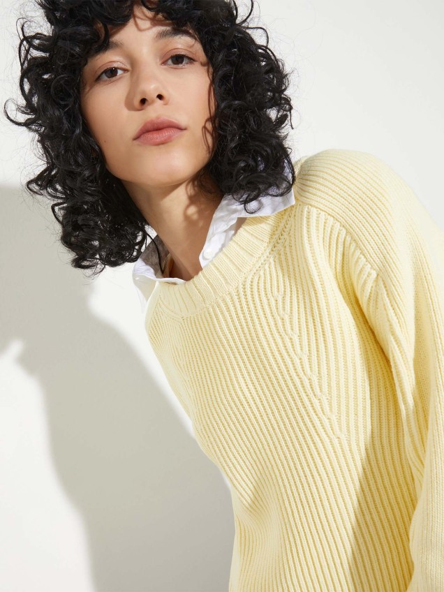 Camisola de Malha Canelada MCOGERANIO
