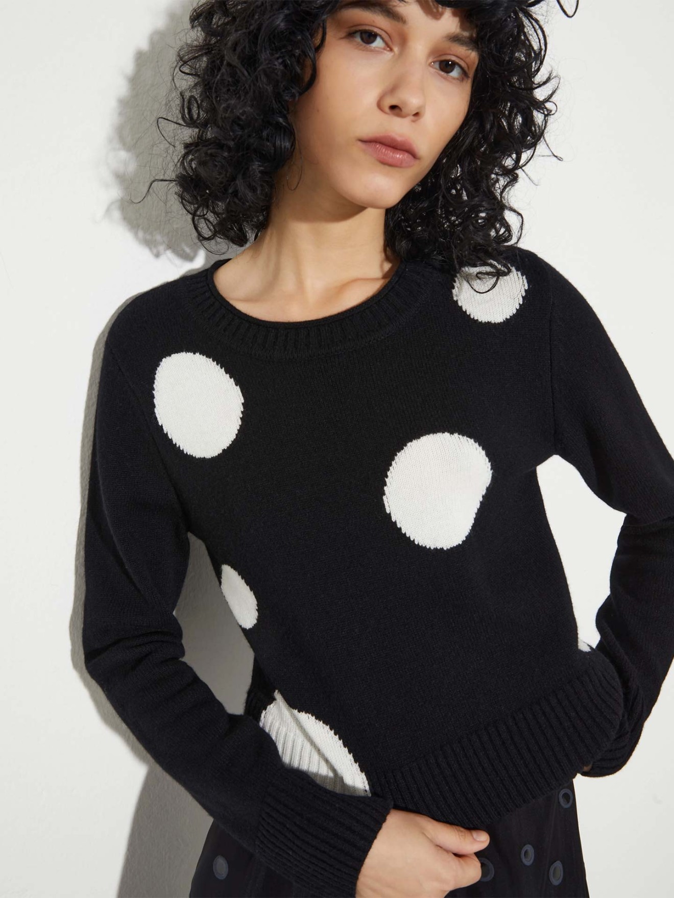 Camisola de Malha com Padr�o MCOSANSA