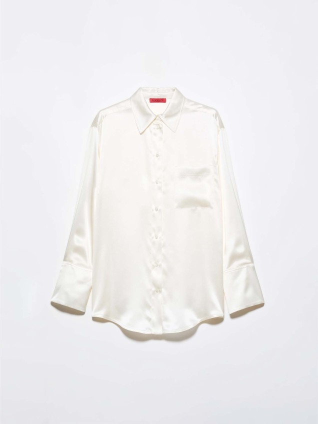 Camisa Larga de Cetim MCOANGRI