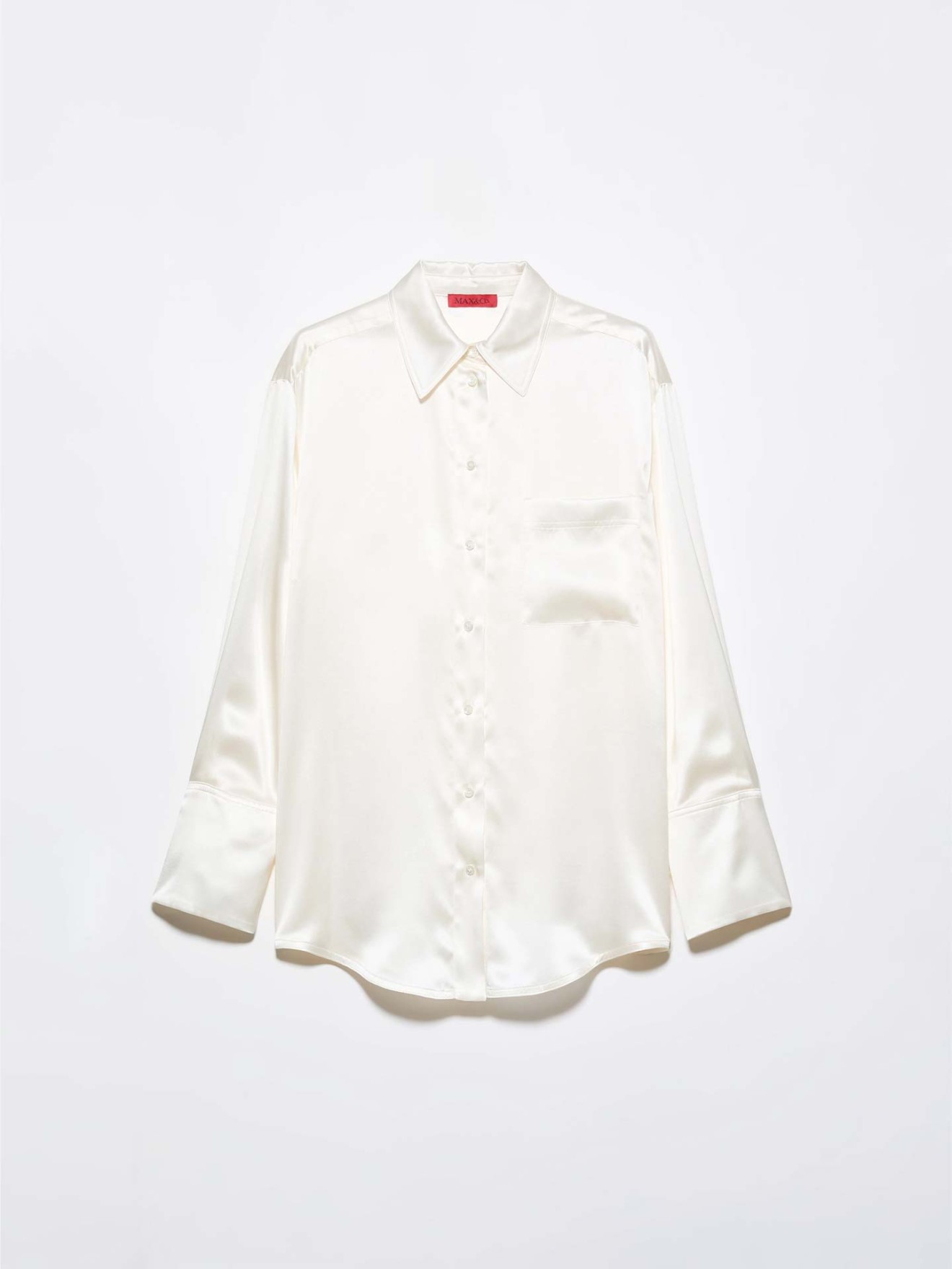 Camisa Larga de Cetim MCOANGRI