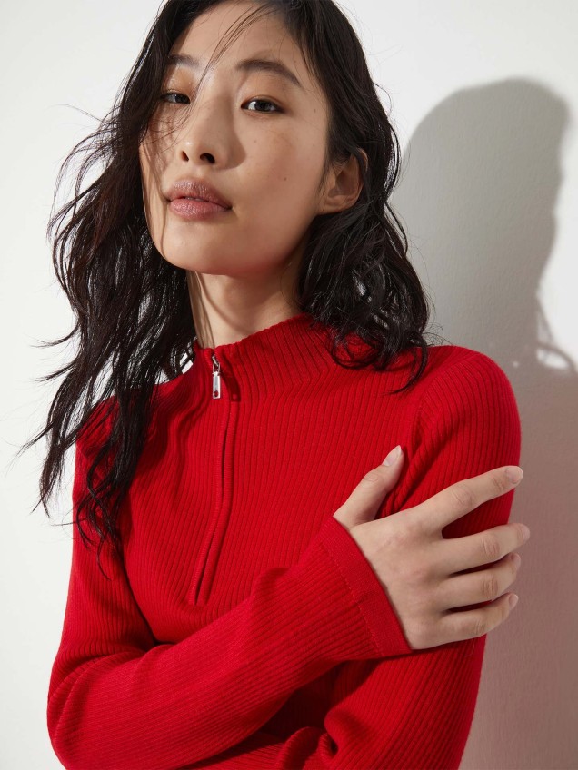 Camisola de Malha Canelada MCOMOSCHEA