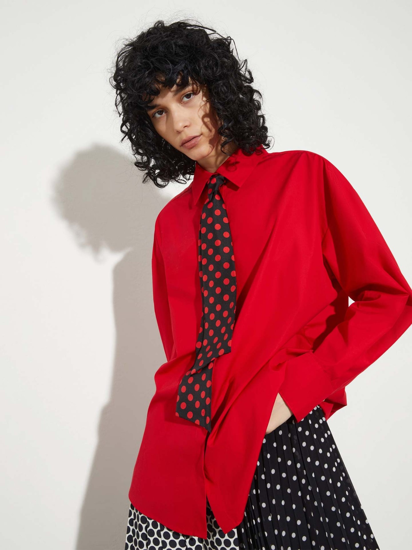 Camisa Oversized com Gravata MCOZEBU