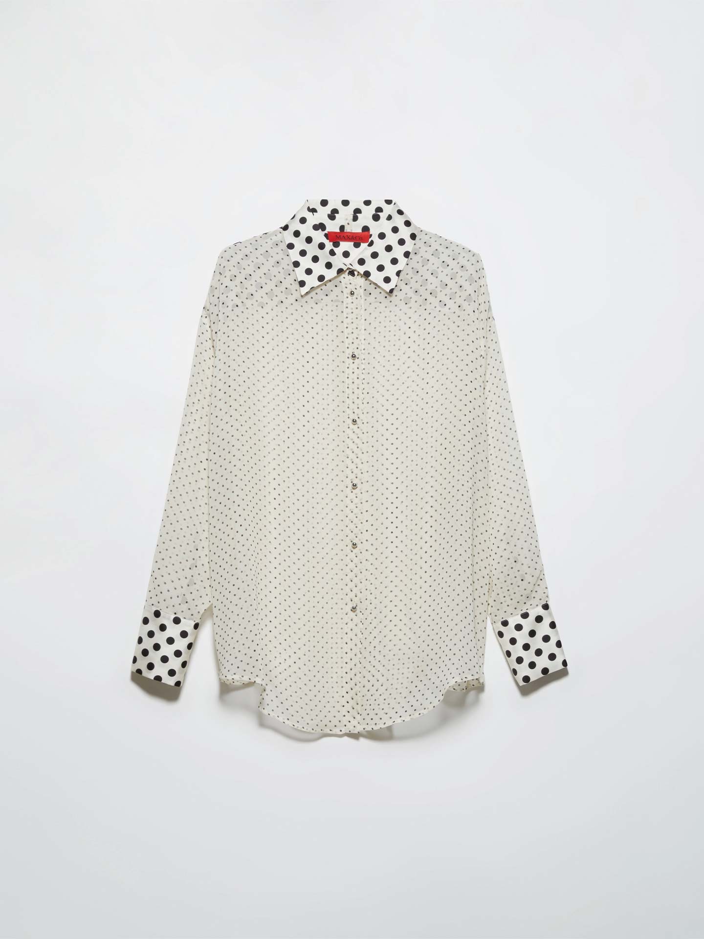 Camisa de Seda com Padrão MCOACUME