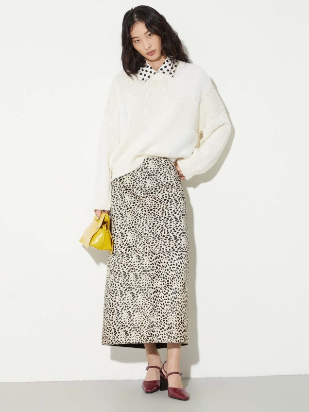 Camisa de Seda com Padrão MCOACUME