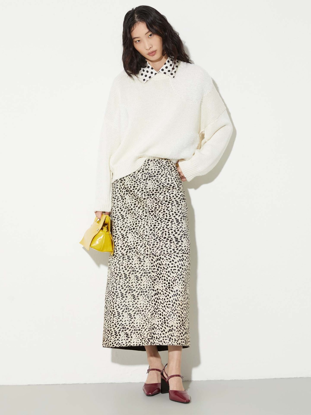 Camisa de Seda com Padr�o MCOACUME