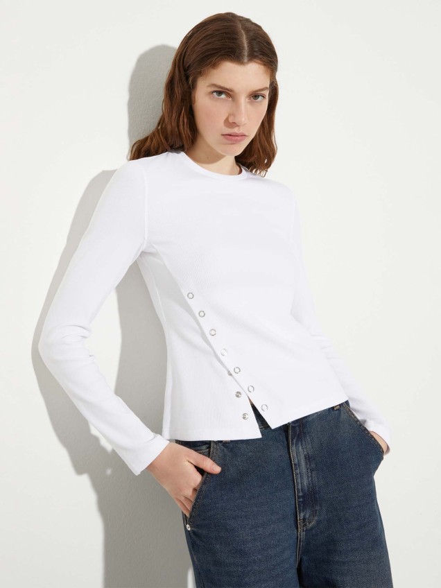 Camisola de Malha Canelada Assim�trica MCOSAMBA