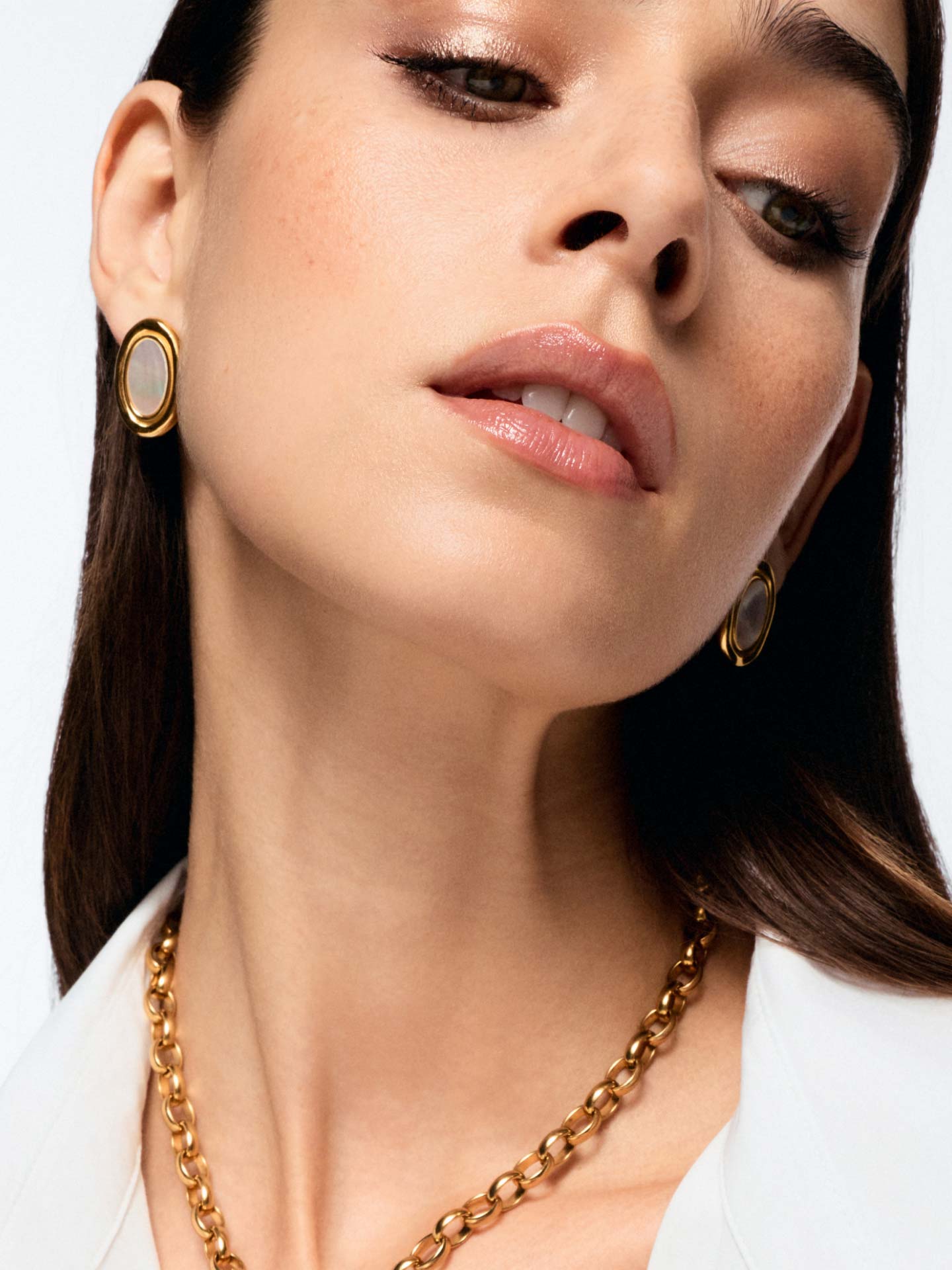 Brincos Flirt Oval Moon