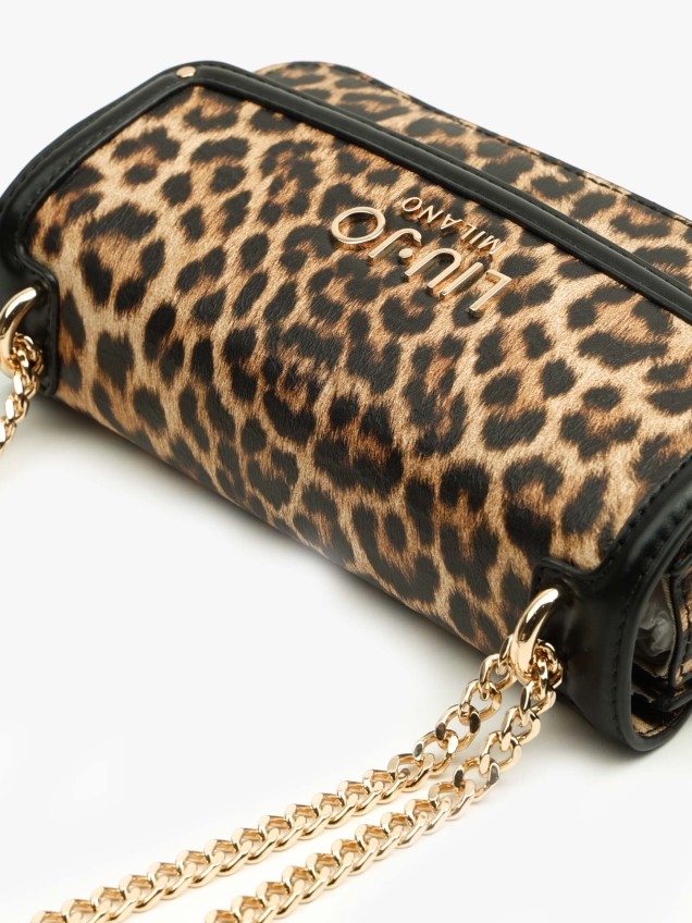 Mala de Tiracolo com Padrão Leopardo