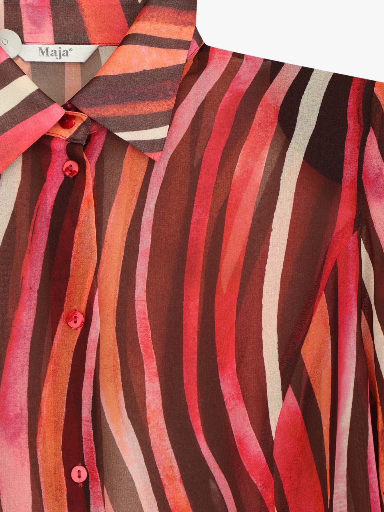 Camisa Fluida com Padr�o de Riscas