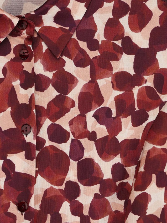 Camisa com Padrão Abstrato