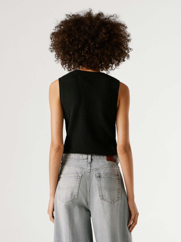 Top de Malha com Lantejoulas