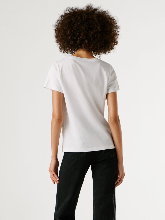 T-shirt com Estampado Gráfico