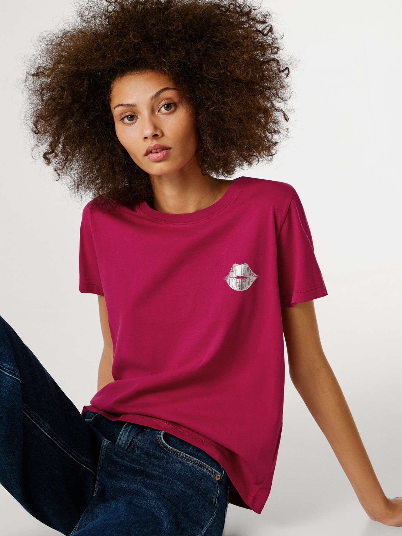 T-shirt com Estampado Gr�fico
