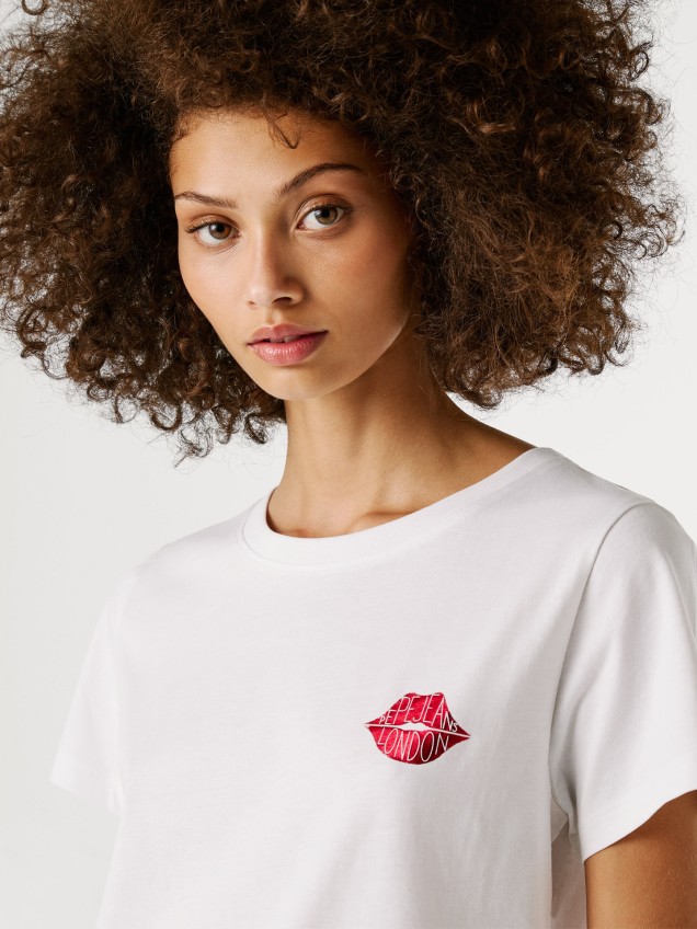 T-shirt com Estampado Gráfico