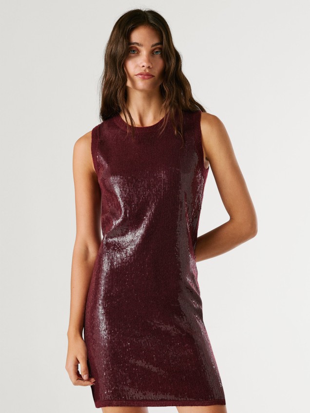 Vestido Curto de Lantejoulas