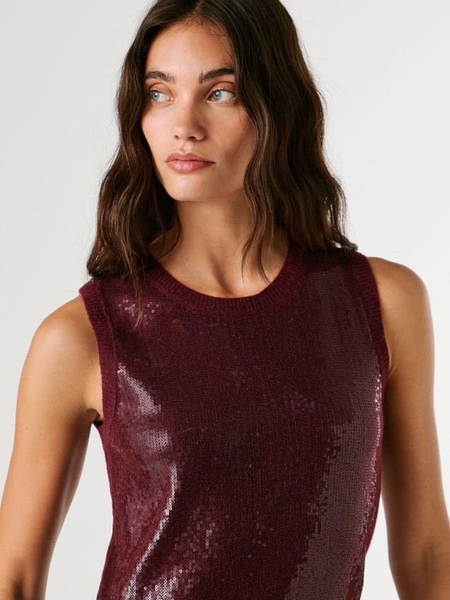 Vestido Curto de Lantejoulas