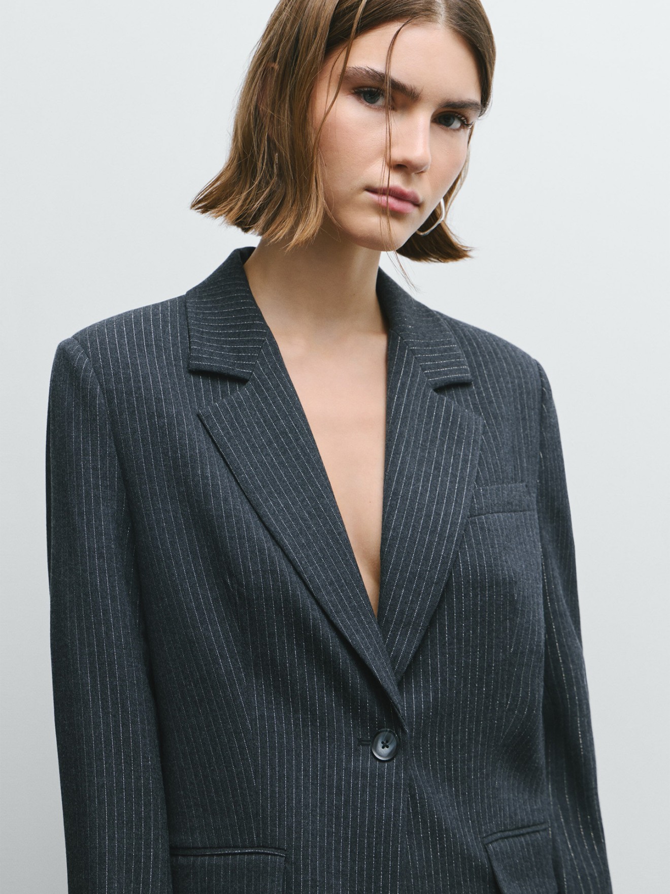 Blazer �s Riscas com Fio Metalizado