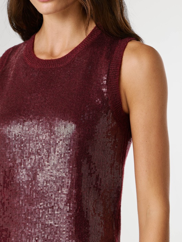 Vestido Curto de Lantejoulas