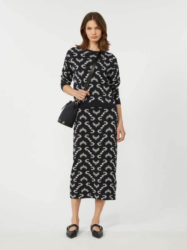 Saia Midi Lápis em Malha WKDVACUO