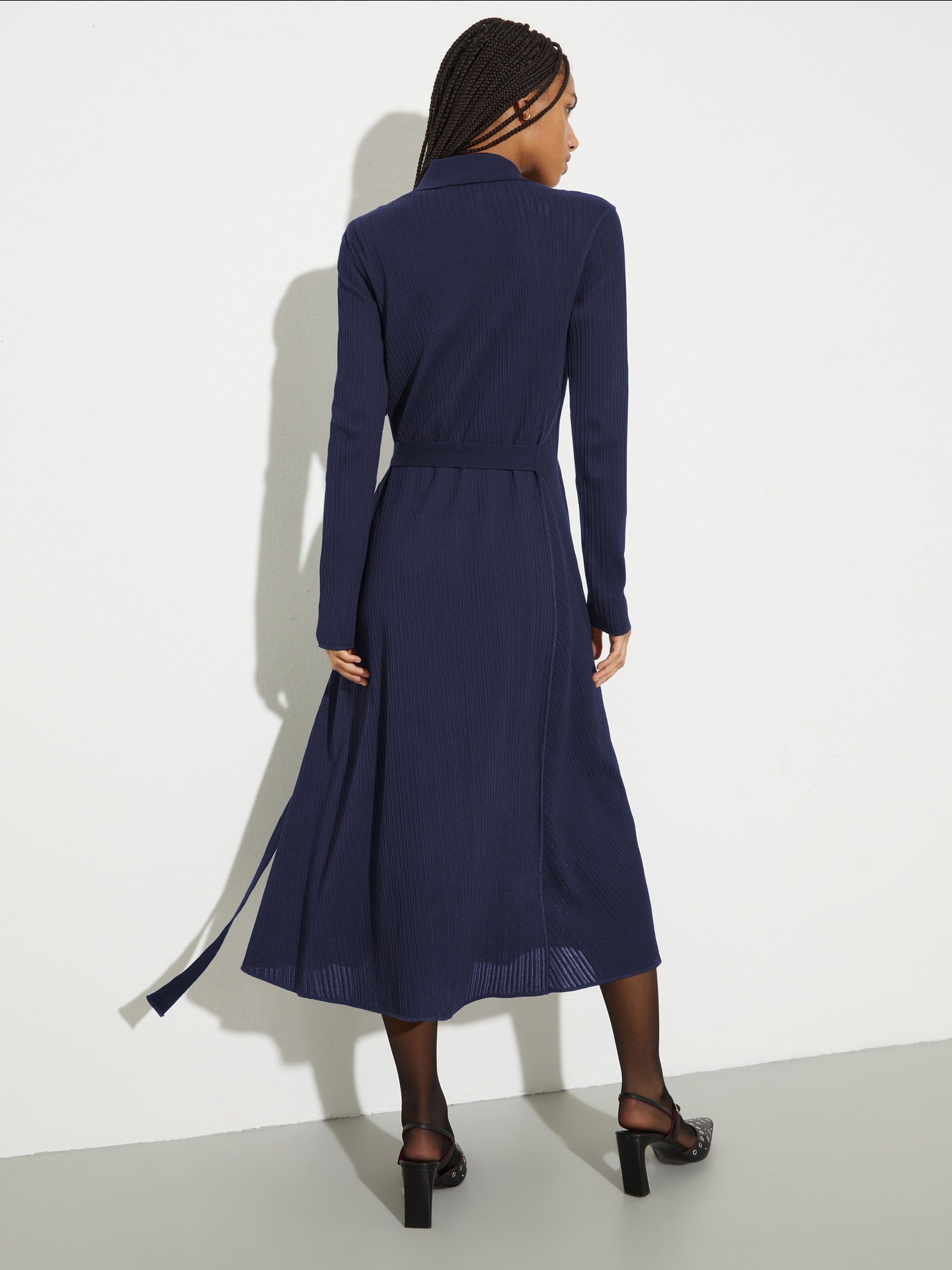 Vestido Camiseiro Midi Canelado MCOGETTITO