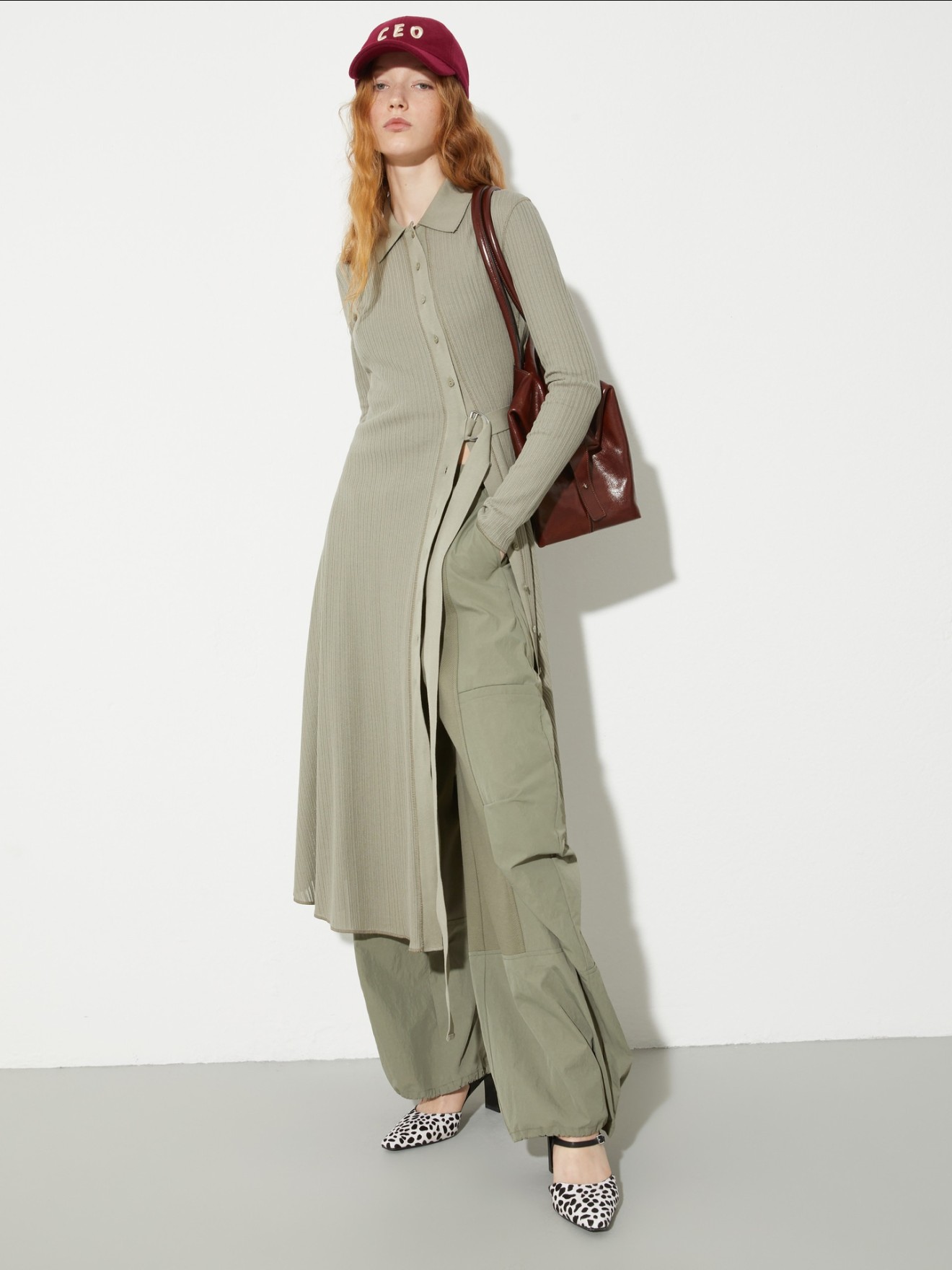 Vestido Camiseiro Midi Canelado MCOGETTITO