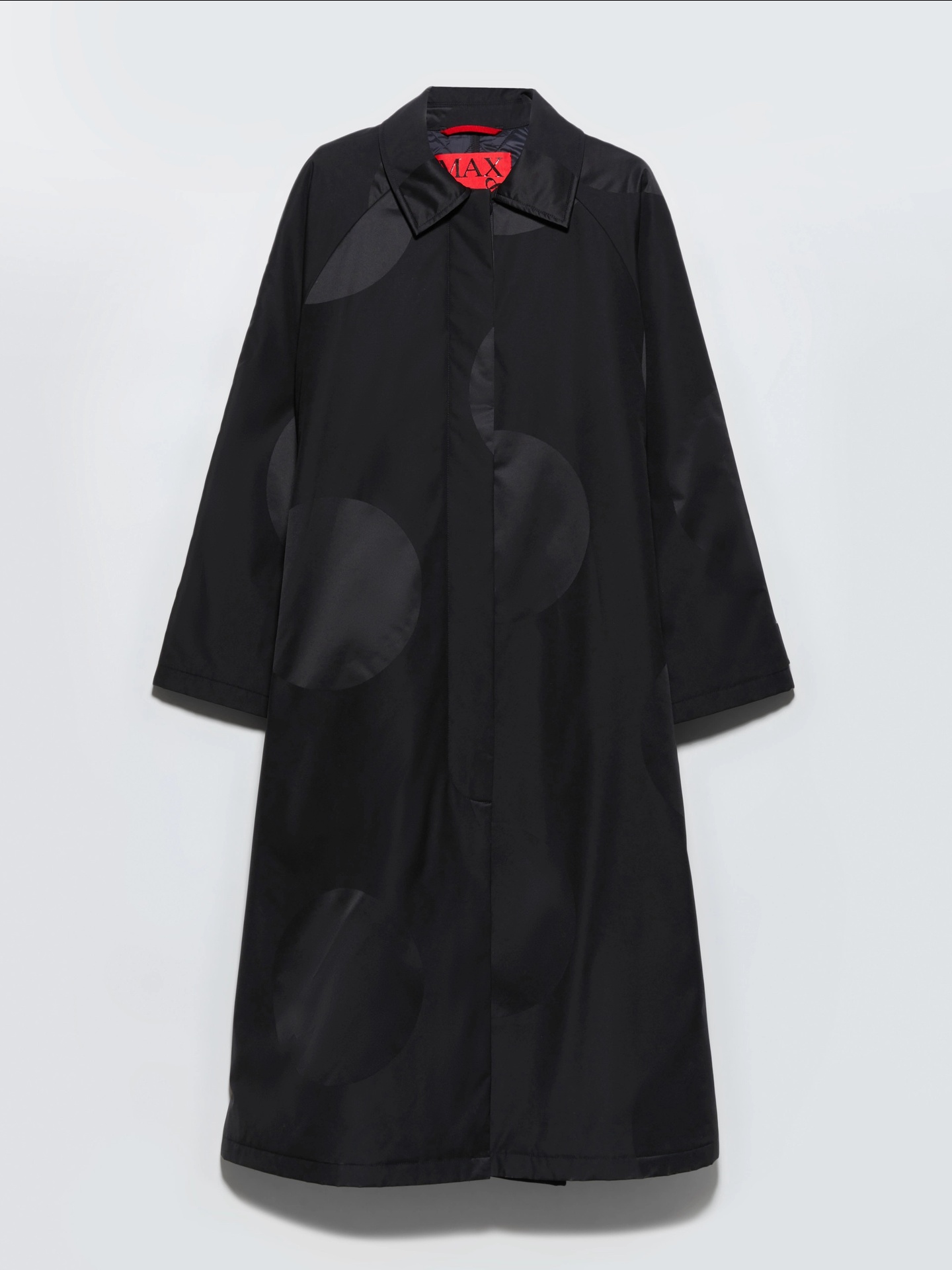 Casaco Acolchoado Comprido com Padrão Jacquard de Maxi Pois