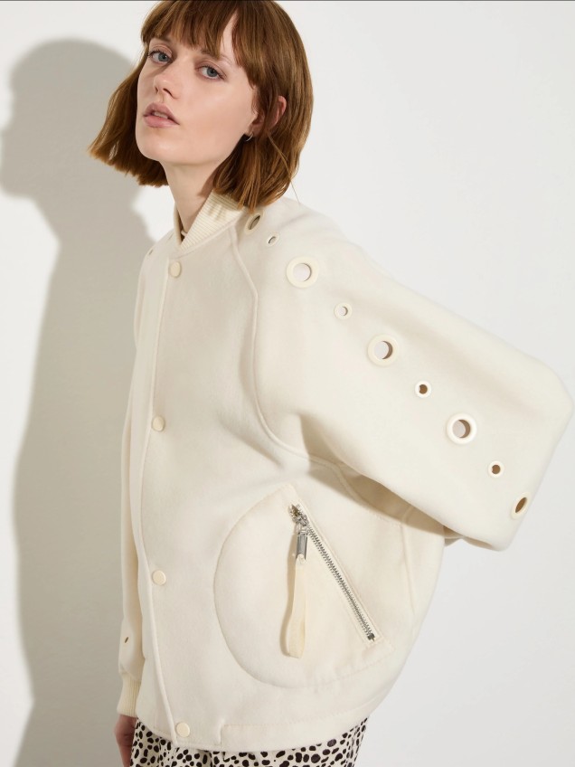 Casaco Bomber em Lã MCOEDOTTO