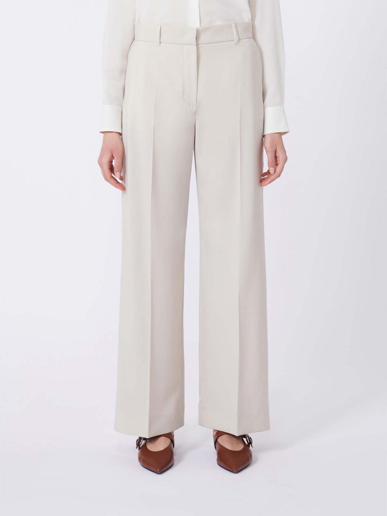 Calças Palazzo de Lã WKDCORONE