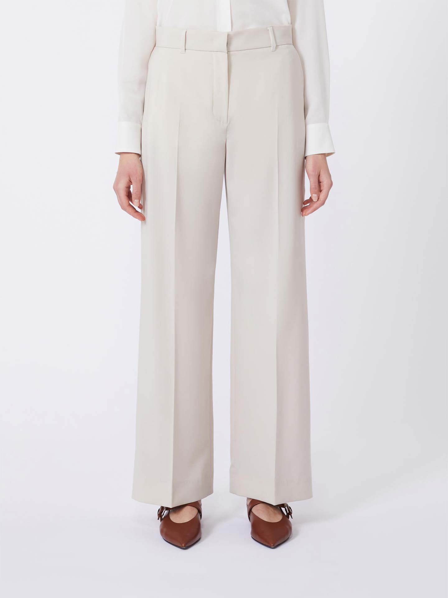 Calças Palazzo de Lã WKDCORONE