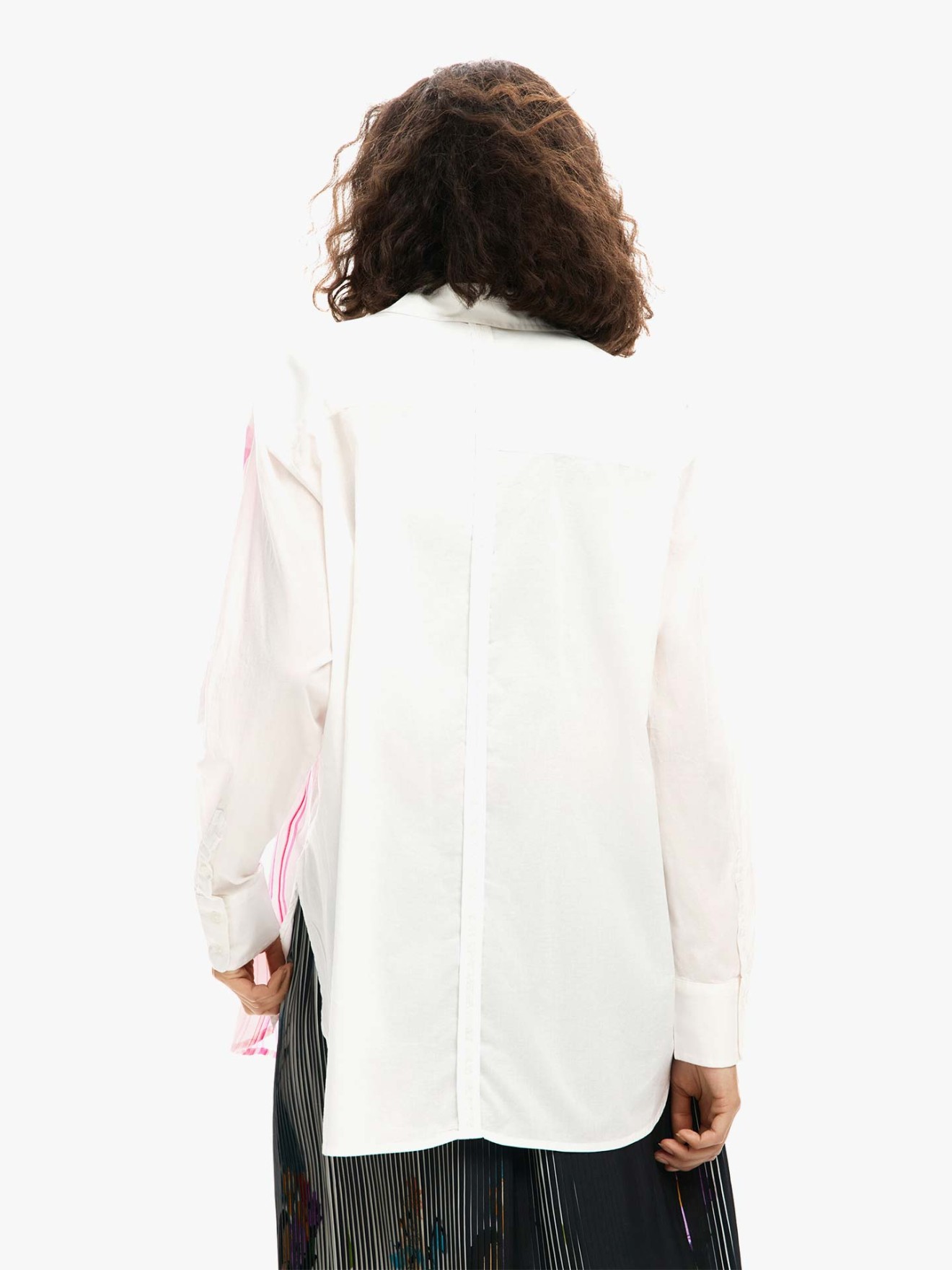 Camisa Oversized com Estampado Floral