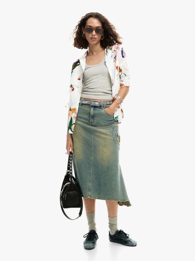 Camisa com Estampado Floral