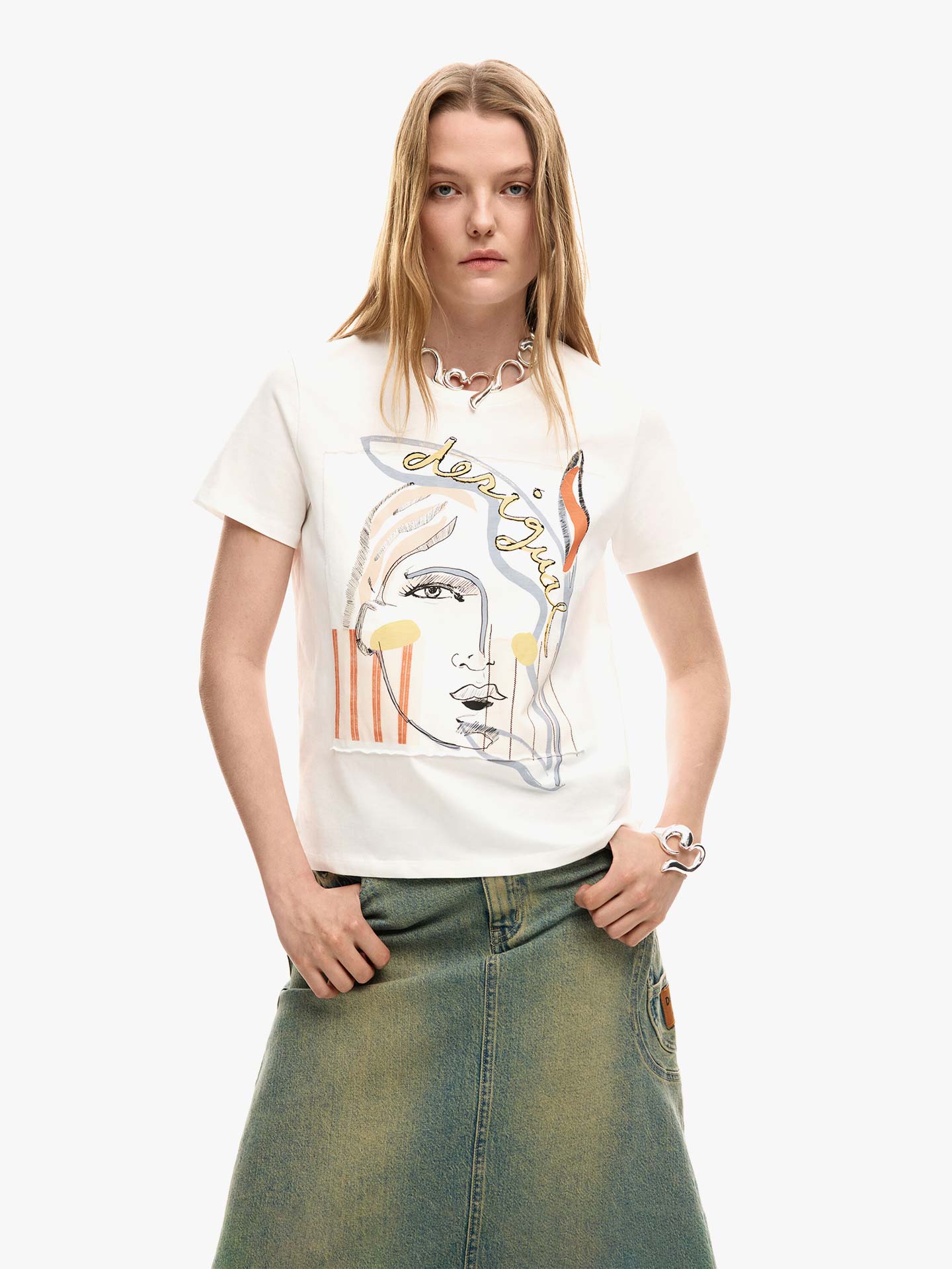 T-shirt com Estampado
